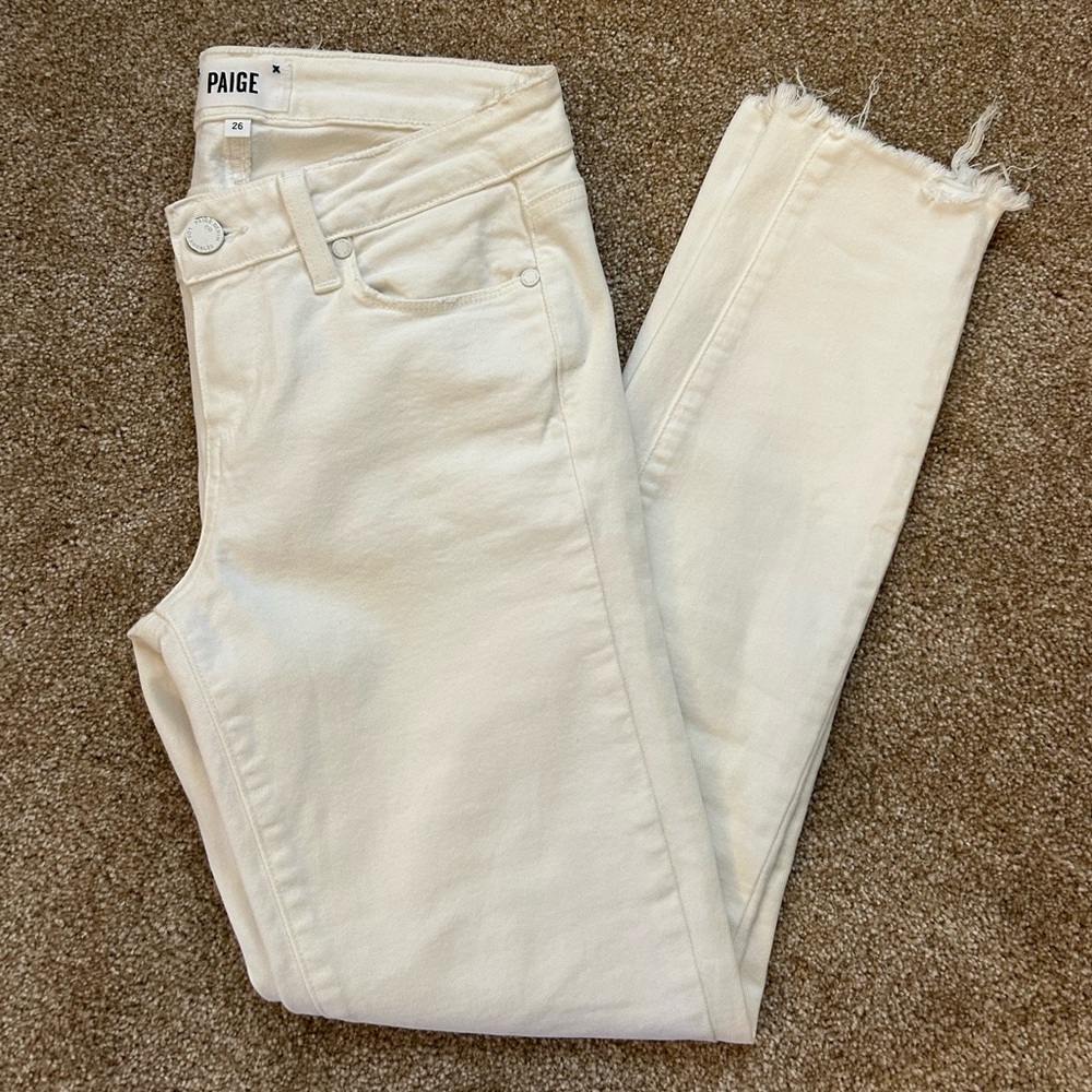 PAIGE White Ankle Jeans